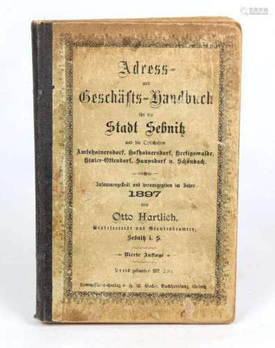 Adressbuch Sebnitz 1897