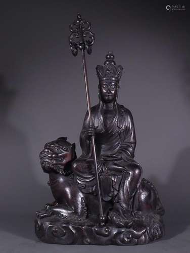 AGARWOOD FIGURE OF KSITIGARBHA