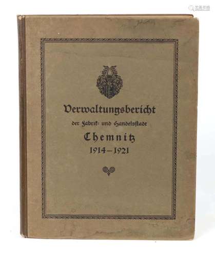 Verwaltungsbericht Chemnitz 1914-1921