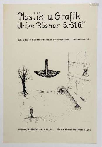 Ausstellungsplakat - Rösner, Ulrike 1986