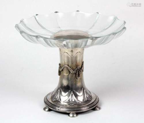 Jugendstil Tafelaufsatz Silber 800