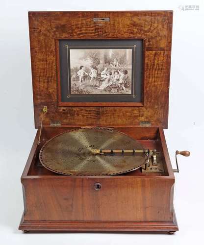 Polyphon mit 25 Platten um 1900