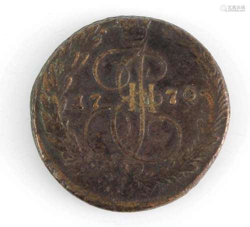 Russland 5 Kopeken Katharina II. 1770 EM