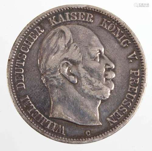 5 Mark Wilhelm I Preusen 1876 C