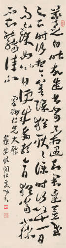 沈曾植（1850～1922） 草书临阁帖 立轴 水墨纸本