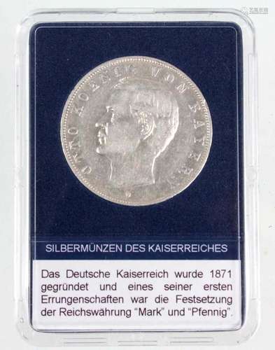 3 Mark Otto König von Bayern 1911 D