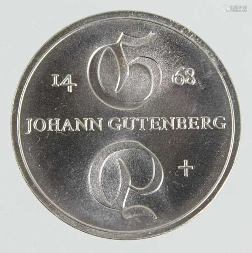 10 Mark DDR Johann Gutenberg 1968