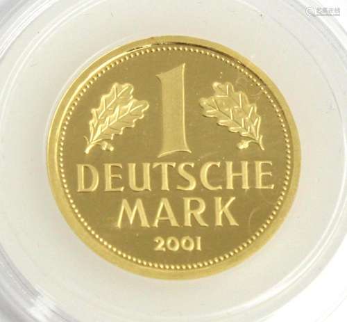 Goldmünze 1 DM 2001