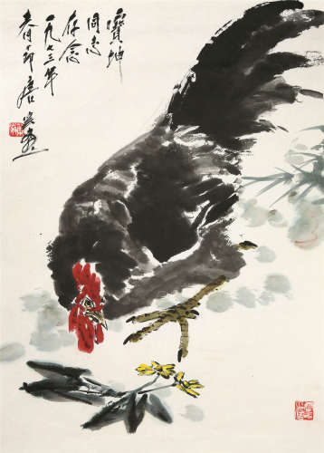 唐云（1910～1993） 1973年作 大吉图 镜心 设色纸本