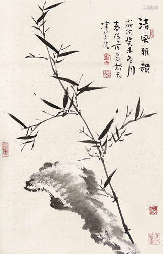 霍春阳（b.1946） 2003年作 清风雅韵 镜心 水墨纸本