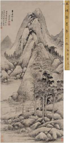 王时敏（1592～1680） 1661年作 溪山闲居图 立轴 水墨纸本