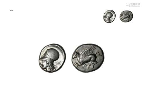 古希腊·丝绸之路阿西娜飞马科林斯1标准重银币