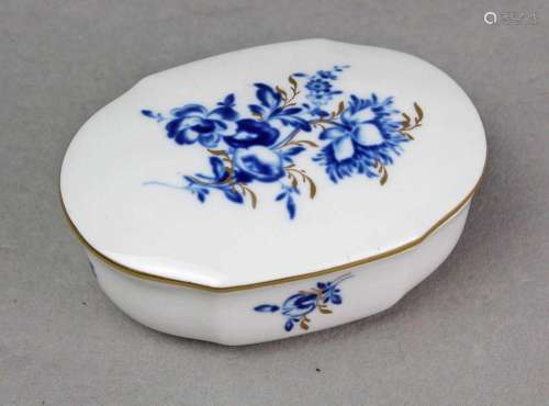 Meissen Deckeldose *Blaue Blume*