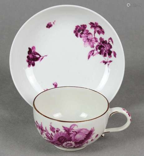 Meissen Marcolini Tasse und Untertasse 1774/1813