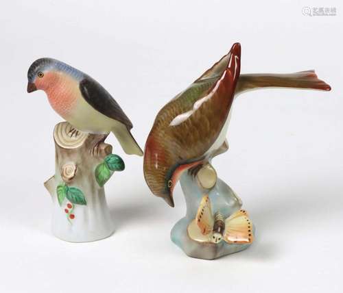 2 Herend Vogelfiguren