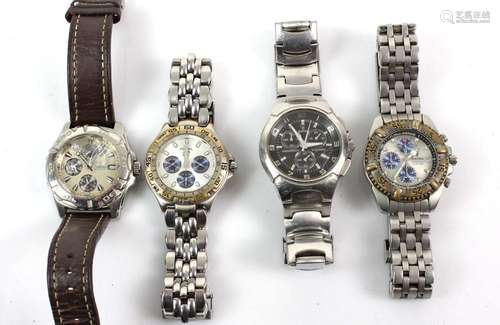 4 Chronograph Herren Armbanduhren