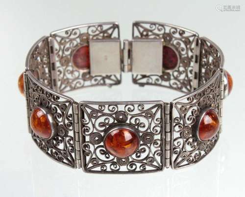 filigranes Art Deko Bernstein Armband