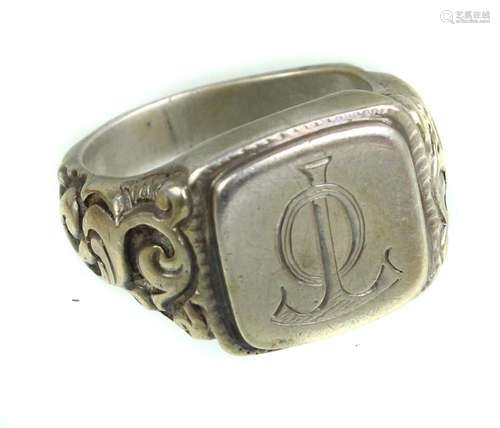 Art Deko Monogramm Ring