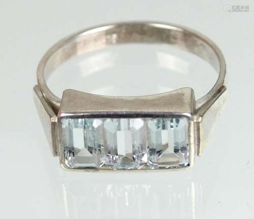 Art Deko Aquamarin Ring