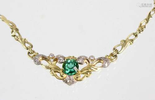 Collier mit Besatz und Brillanten - GG 585