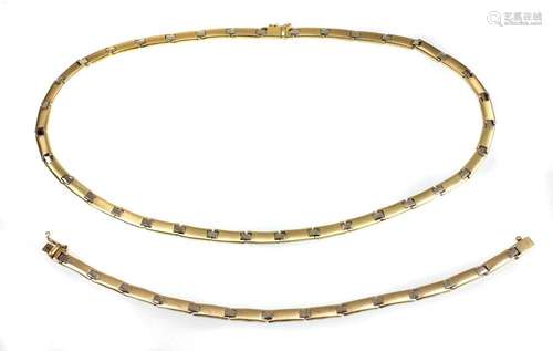 Gold Armband und Collier - GG / WG 585