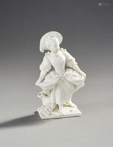 « Jeune fille à la cruche »
Biscuit de porcelaine