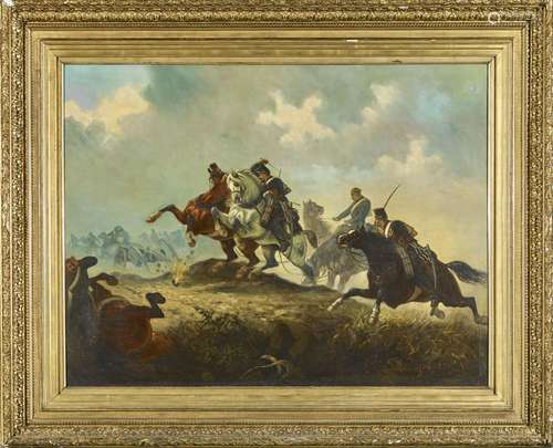 Emile BUJON (XIX-XX)
"Chasseurs à cheval de la Garde so...