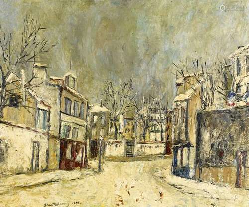 Gérard BARTHELEMY (1927-2016)
« Montmartre sous la neige, 19...