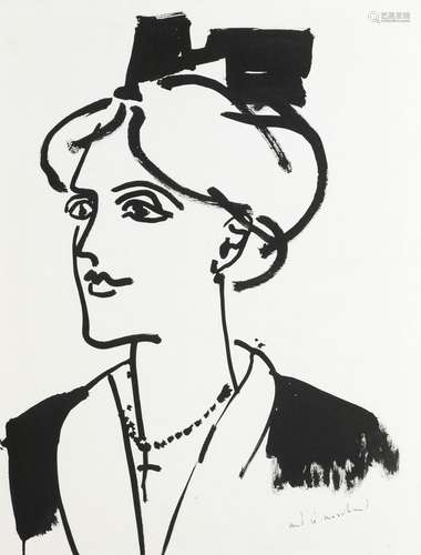 André MARCHAND (1907-1997)
"Arlésienne"
Gouache si...