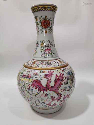 Chinese Fencai bottle, Guangxu
