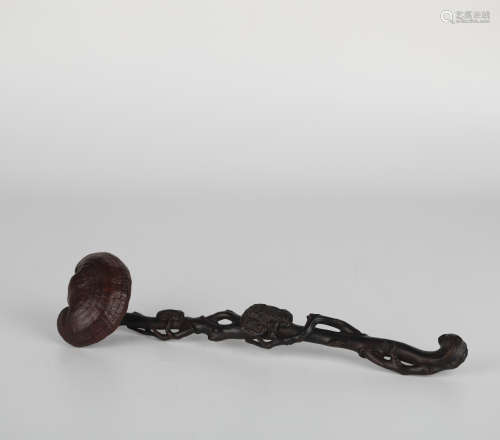 Rosewood Carved Ganoderma Lucidum Ruyi