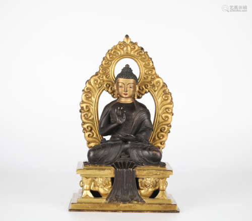 Chinese Gilt Bronze Buddha Statue