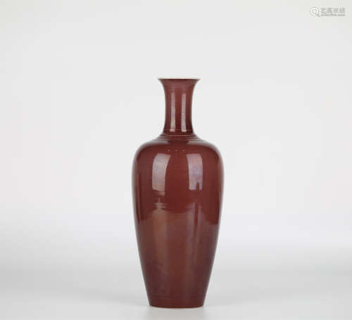 Chinese purple-gold glazed porcelain vase, Yongzheng
