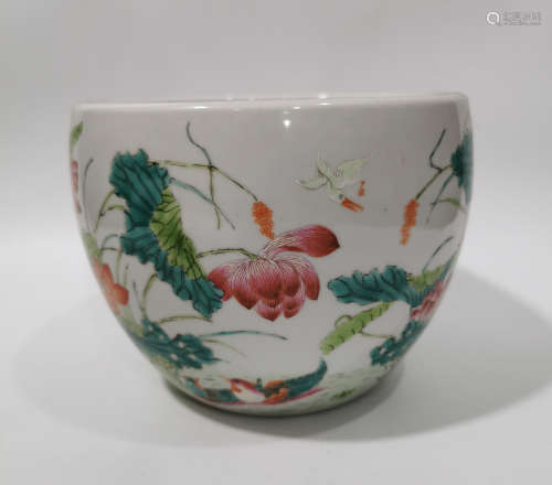 Fencai Porcelain jar, Guangxu