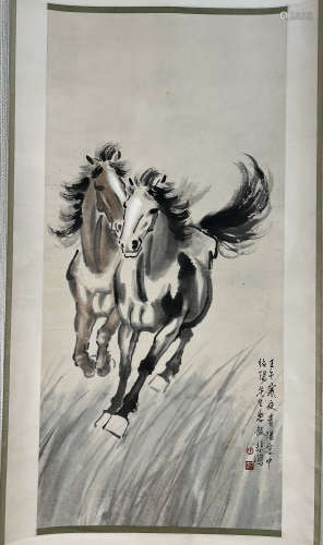 Xu Beihong, Double Horse Picture