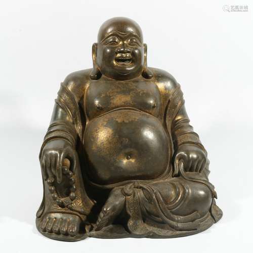 Bronze Gold Gilded Maitreya, China