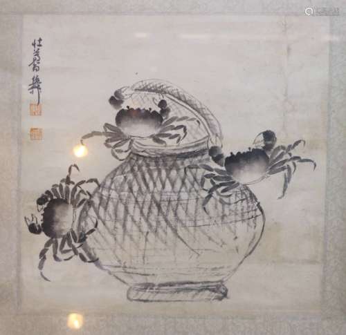 Ink Painting Of Crab, China
