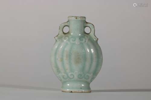 Green Glaze Porcelain Snuff Bottle, China