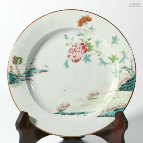Famille Rose Porcelain Dish, China