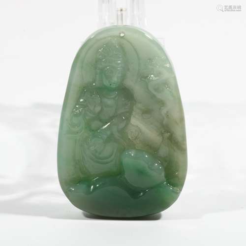 Hard Jade Guanyin Pendant, China