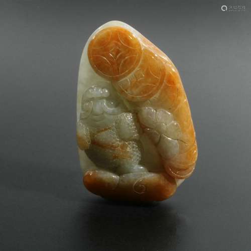 Hard Jade Toad Pendant, China