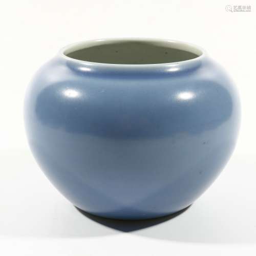Blue Glaze Porcelain Jar, China