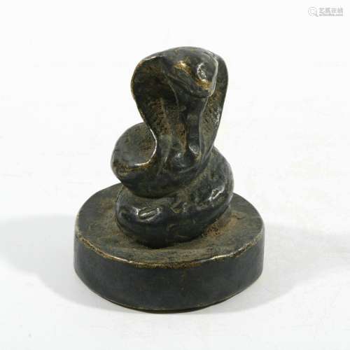 Snake Shaped Bronze Seal, China