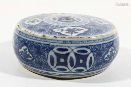 Blue And White Porcelain Incense Holder, China
