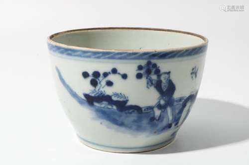 Blue And White Porcelain Small Vat, China