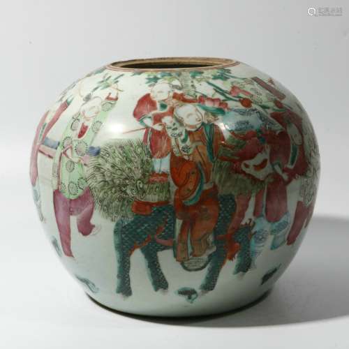 Famille Rose Porcelain Jar, China