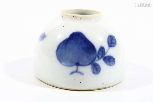 Blue And White Porcelain Water Vessel, China