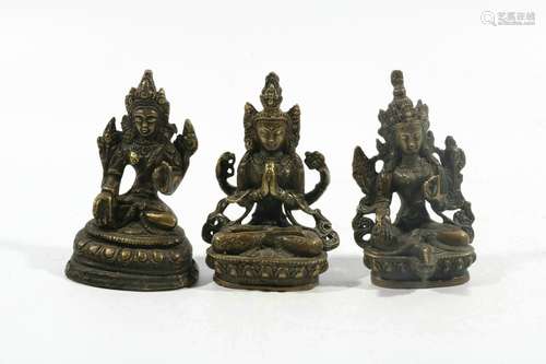 Set Of Bronze Buddhas, China