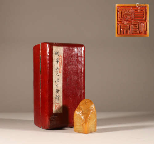 Qingshou mountain stone seal