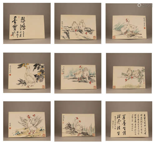 Chinese ink painting Xu Beihong animal album